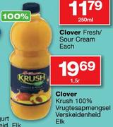 Clover Krush 100% Vrugtesapmengsel Verskeidenheid-1.5L Elk