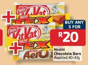 Nestle Chocolate Bars-5 x 40-42gm