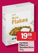 PnP Bran Flakes or Shredded Bran-500gm Each
