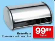 Essentials Stainless Steel Bread Bin-Each