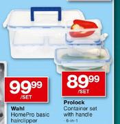 Prolock Container Set With Handle 6-in-1-Per Set