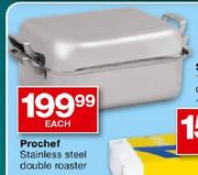 Prochef Stainless Steel Double Roaster-Each