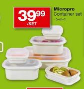 Micropro Container Set 5-in-1-Per Set