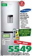 Samsung Metallic Water On Tap Fridge Freezer-303Ltr(RD29FWRND)