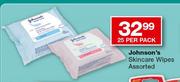 Johnson's Skincare Wipes Assorted-25's Per Pack