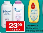 Johnson's Babapoeier Verskeidenheid-400g Elk