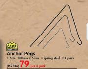 Camp Master Anchor Pegs-Per 8 Pack
