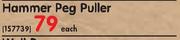 Camp Master Hammer Peg Puller-Each