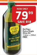 Del Papa Extra Virgin Olive Oil-1L+250Ml Free