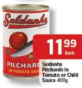 Saldanha Pilchard In Tomato Or Chilli Sauce-400Gm Each