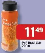 PnP Braai Salt-200Ml Each