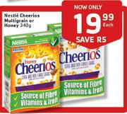 Nestle Cheerious Multigrain Or Honey-340g Each