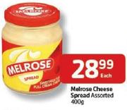 Melrose Cheese Spread Assorted-400g Each