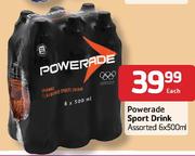 Powerade Sport Drink-6 x 500ml Each