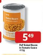 PnP Baked Beans In Tomato Sauce-410g
