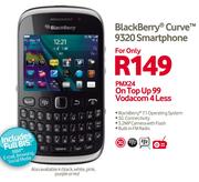 Blackberry Curve 9320 Smartphone-On Top Up 99 Vodacom 4 Less