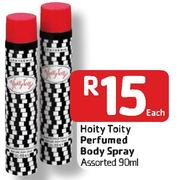 Hoity Toity Perfumed Body Spray Assorted 90ml-Each