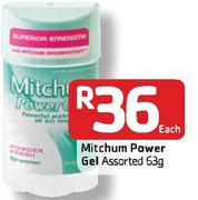 Mitchum Power Gel Assorted 63g-Each