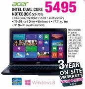 Acer Intel Dual Core Notebook(V3-731)