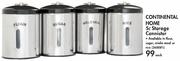 Continental Home 5L Storage Cannister-Each