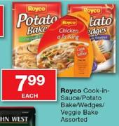 Royco Cook-in-sauce/Patato Bake/Wedges/Veggie Bake Assorted-Each