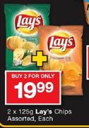Lay's Chips Assorted-2x125g Each