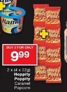 Hoppity Poppity Caramel Popcorn-2 x 4 x 22g Each
