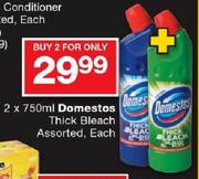Domestos Thick Bleach Assorted-2x750ml Each