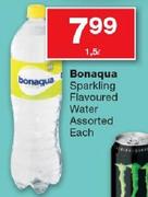 Bonaqua Sparkling Flovoured Water Assorted 1.5L-Each