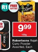 Robertsons Rajah Curry Powder Assorted 100g-Each
