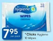 Clicks Hygiene-10 Wipes Per Pack
