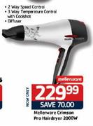 Melleware Crimson Pro Hairdryer-2000W