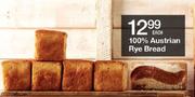 100% Austrian Rye Bread-Each