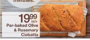 Par-Baked Olives & Rosemary Ciabatta-Each