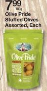 Olive Pride Stuffed Olives-180gm Each