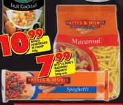 Fatti's Moni's Macaroni/Spaghetti-500g Each