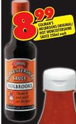 Colman's Holbrooks Original/Hot Worcestershire Sauce-250ml Each