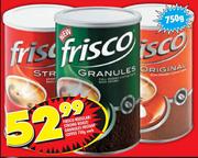 Frisco Regular/Strong Roast/Granules Instant Coffee-750g Each