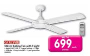 Goldair Ceiling Fan With 1 Light-132cm(GCF139R)