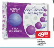 Correll Classique Toilet Rolls 1 Ply-20's