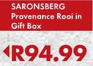 Saronsberg Provenance Rooi In Gift Box-750ml