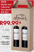 Spier Merlot And Cabernet Sauvignon Gift Box-2x750ml