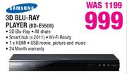 Samsung 3D Blu-Ray Player (BD-E5500)-Each
