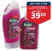 Radox Shower Gel-250ml, Handwash-300ml or Foam Bath-300ml