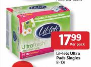 Lil-Lets Ultra Pads Singles-8-10's-Per Pack
