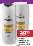 Pantene Shampoo or Conditioner-400ml Each