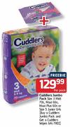 Cuddlers Jumbo Pack Size 3 Midi 70's, Maxi 66's, Maxi Plus 60's or Size 5 Junior 64's-Per Pack