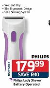 Philips Lady Shaver Battery Operated
