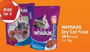Whiskas Dry Cat Food(All Flavours)-3x1Kg