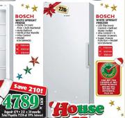 Bosch 220Ltr White Upright Freezer GSV33VW30